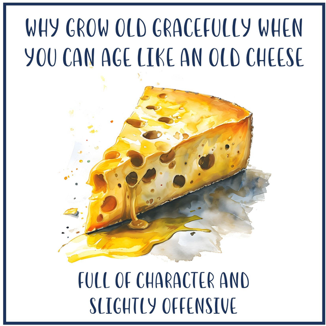 103 - GIGGLE CARD X - OLD CHEESE