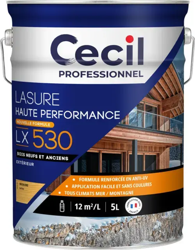 CECIL PRO LX530 Lasure Haute perf. incolore 5 L