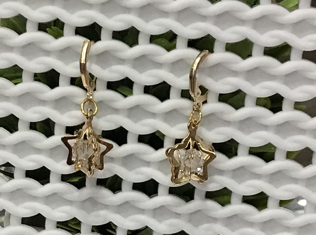 Brown Dangling Earrings-BDE553-V1