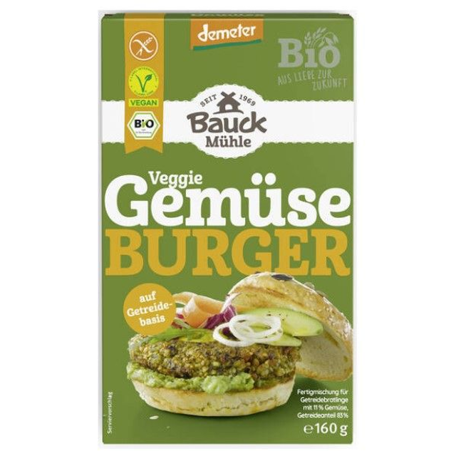 Bauck Mühle Gemüse Burger glutenfrei, 160g Packung