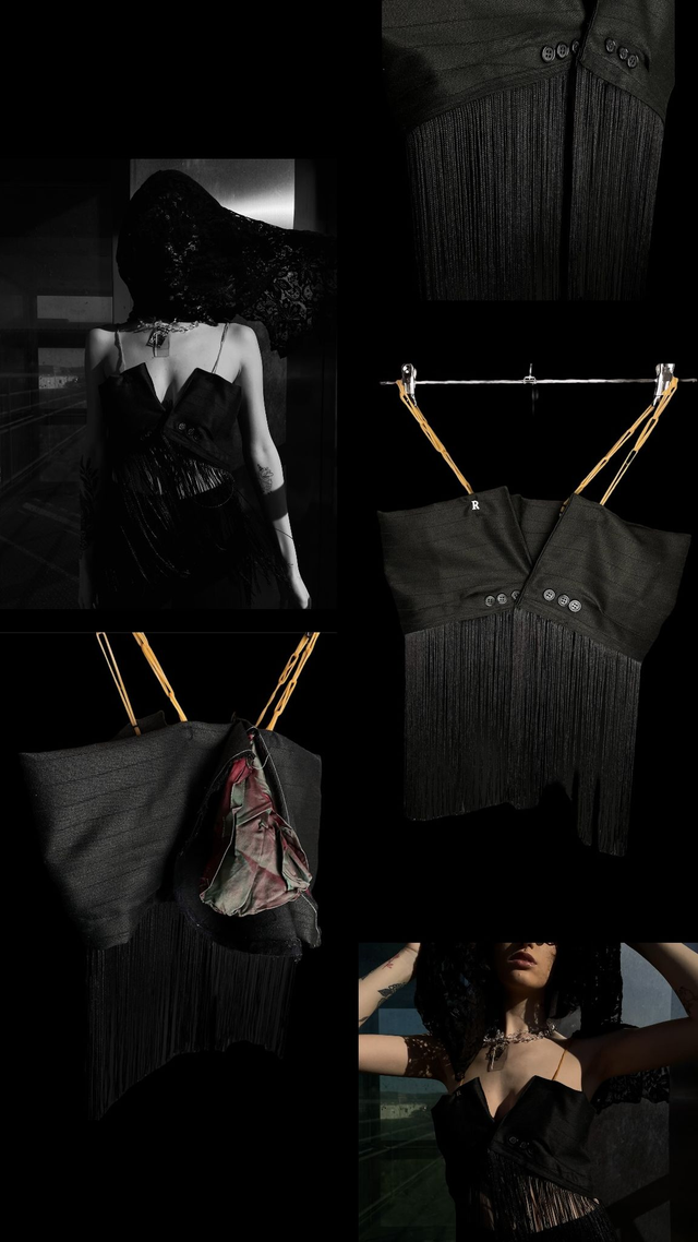 Bustier Upcycled - Henri(ette) - S