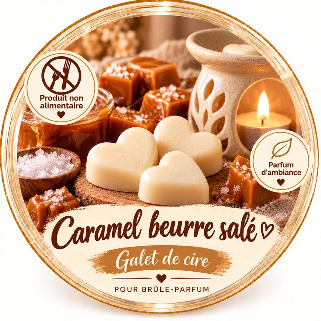 Galet de cire - Caramel Beurre salé