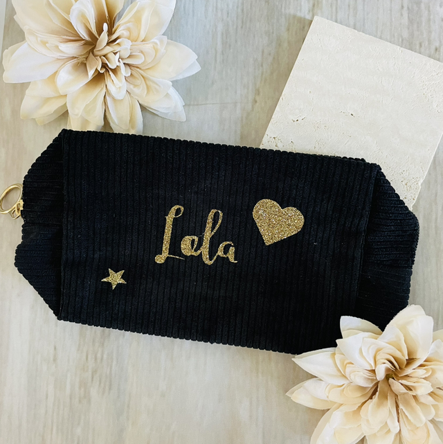 Mes petites trousses en velours noir 