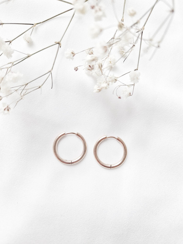 Créoles adulte rose gold