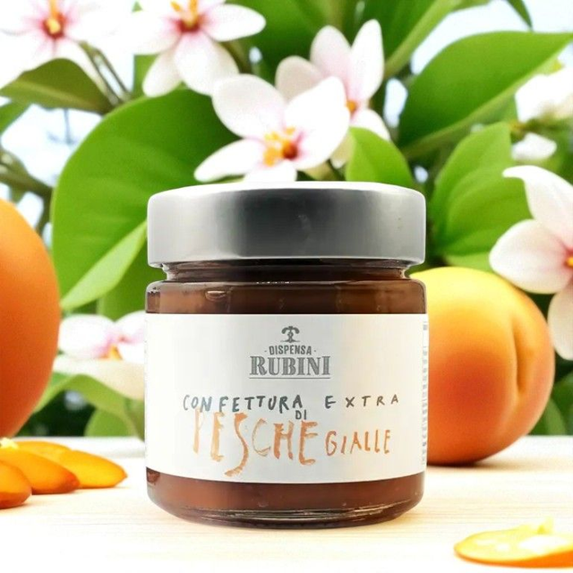 Confettura extra di Pesche gialle - Dispensa Rubini - 240gr