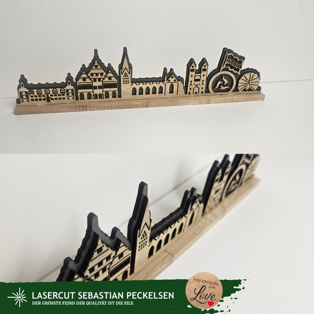 Skyline auf Klötzchen