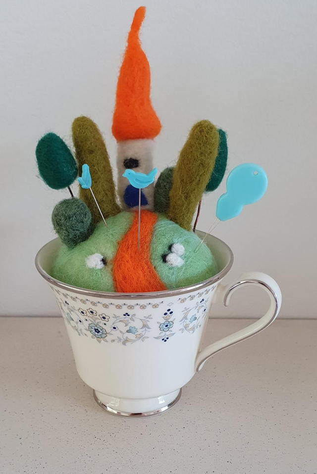 Fairy House pin cushion SOLD