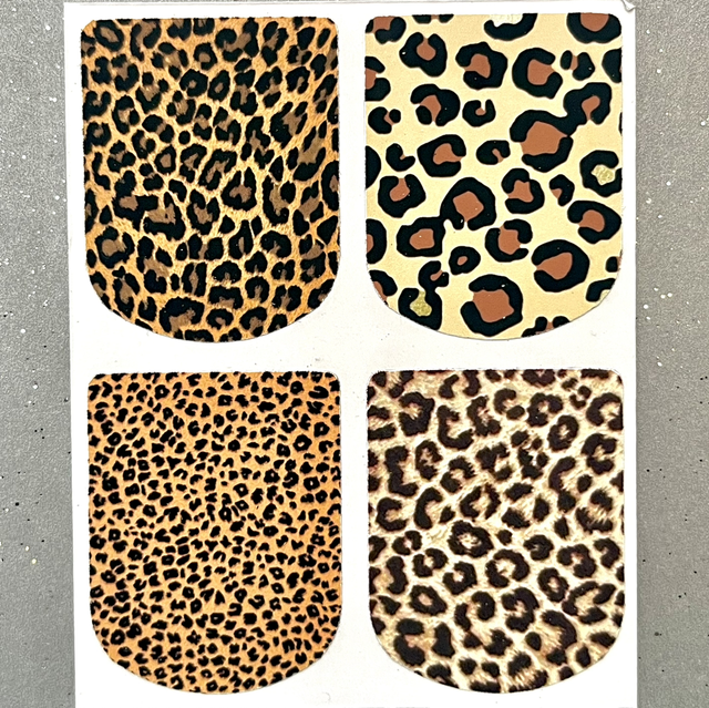 Leopard Print Stickers (Set of 4)