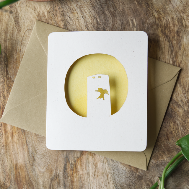 Carte ajourée "cercle" A6