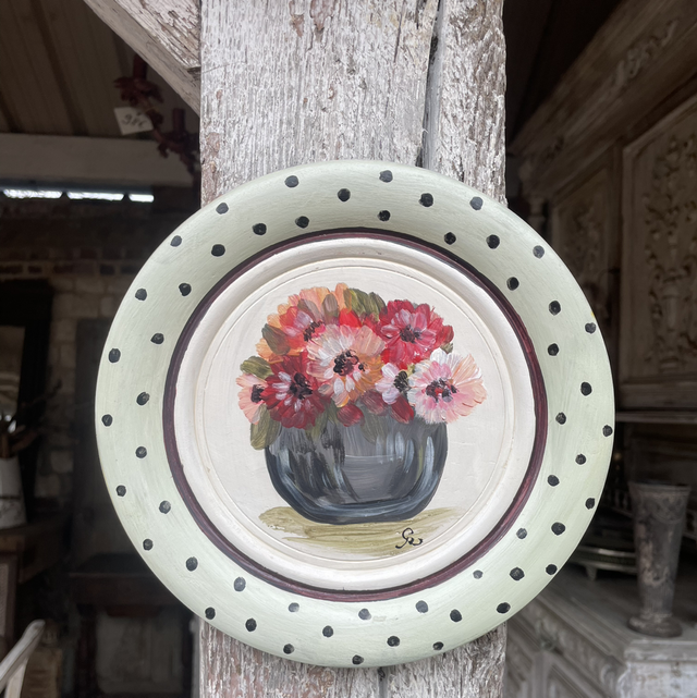 Assiette fleurie « Amandine »