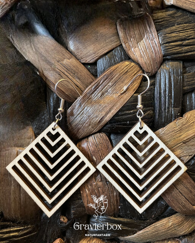 Holzohrringe Naturfantasie #15