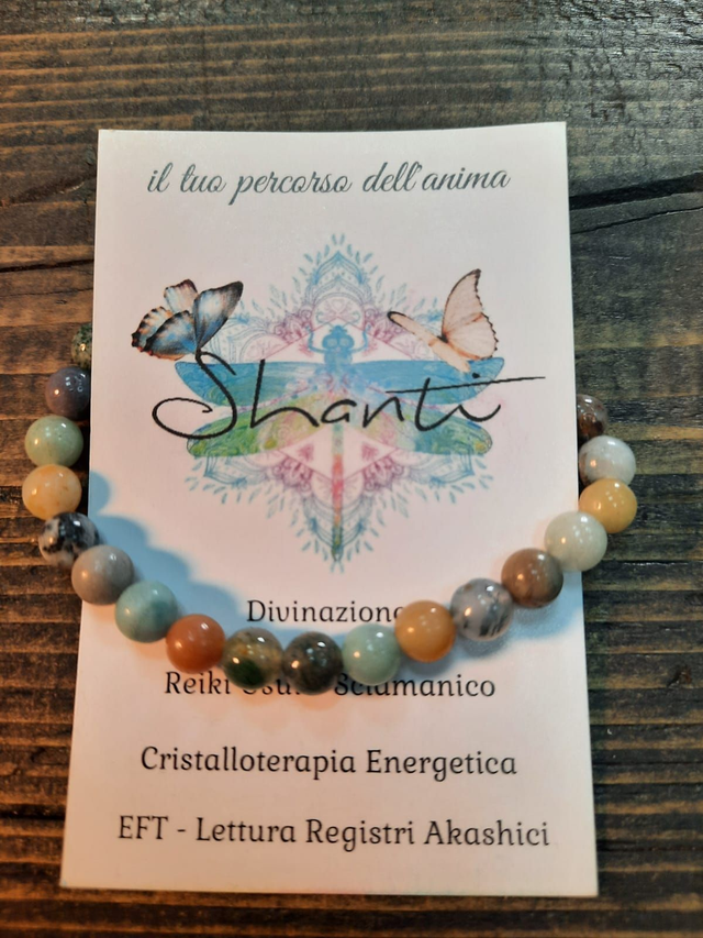 Bracciale unisex amazzonite