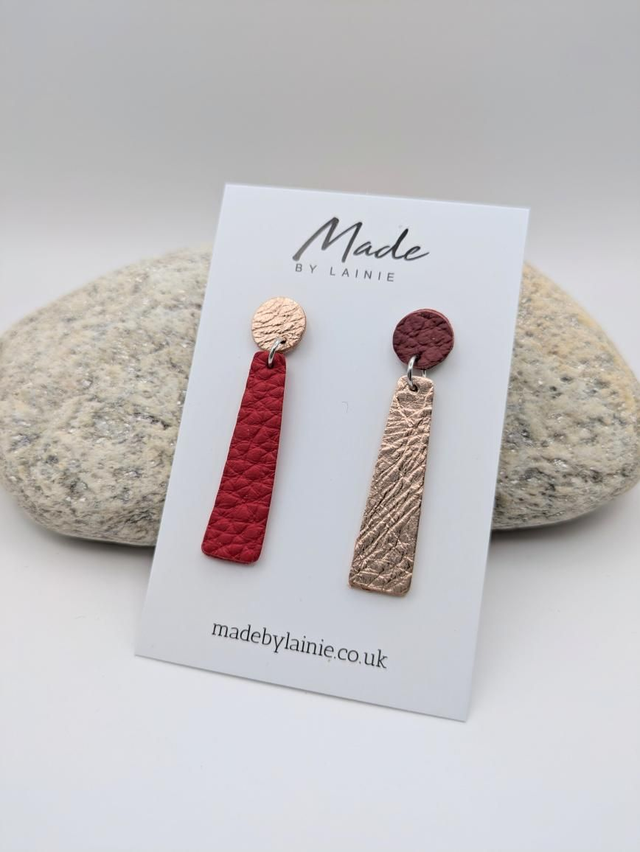 Mismatched Colour Keys Drop Earrings