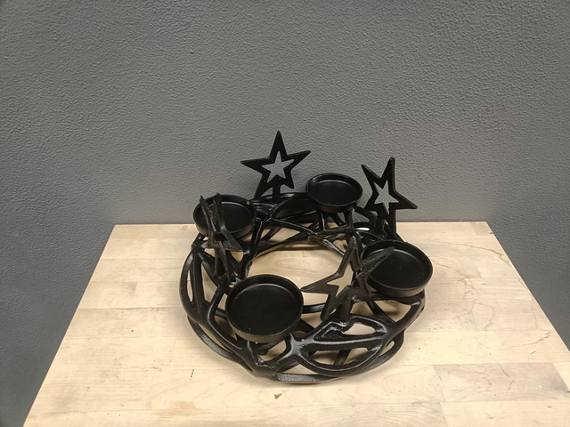 Kandelaar kerst 4 stompkaarsen