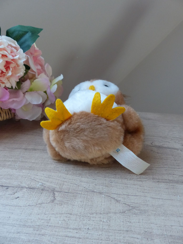 Peluche Chouette Hibou Nature Animal Jouet Fun Farm Collection Souvenir Vintage 1979, Doudou Adulte Forme Hibou, Décoration Peluche Animal