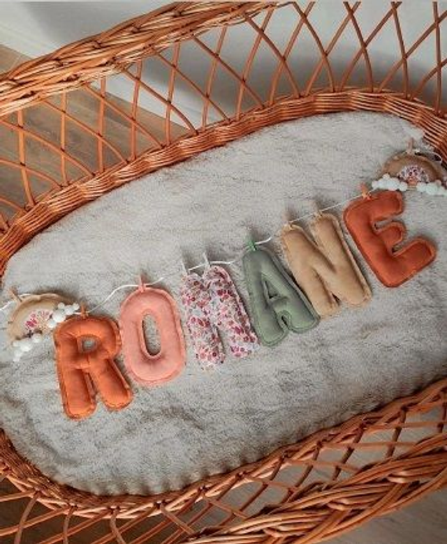 Guirlande prénom modèle ROMANE