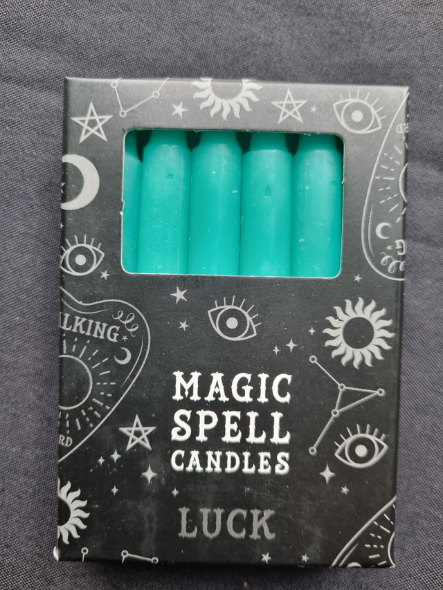 Bougies rituel verte Chance 