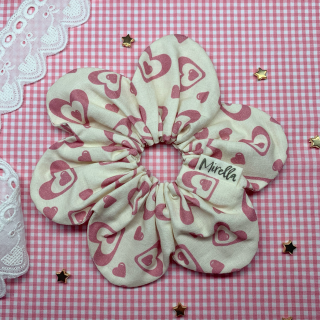 Be Mine Flower Scrunchie 