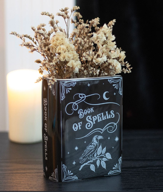 Book Of Spells Book Shaped Vase