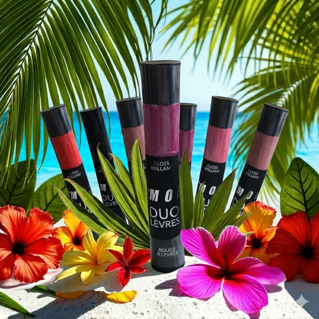 Rouge à lèvres + Gloss brillant DUO (Modelite)