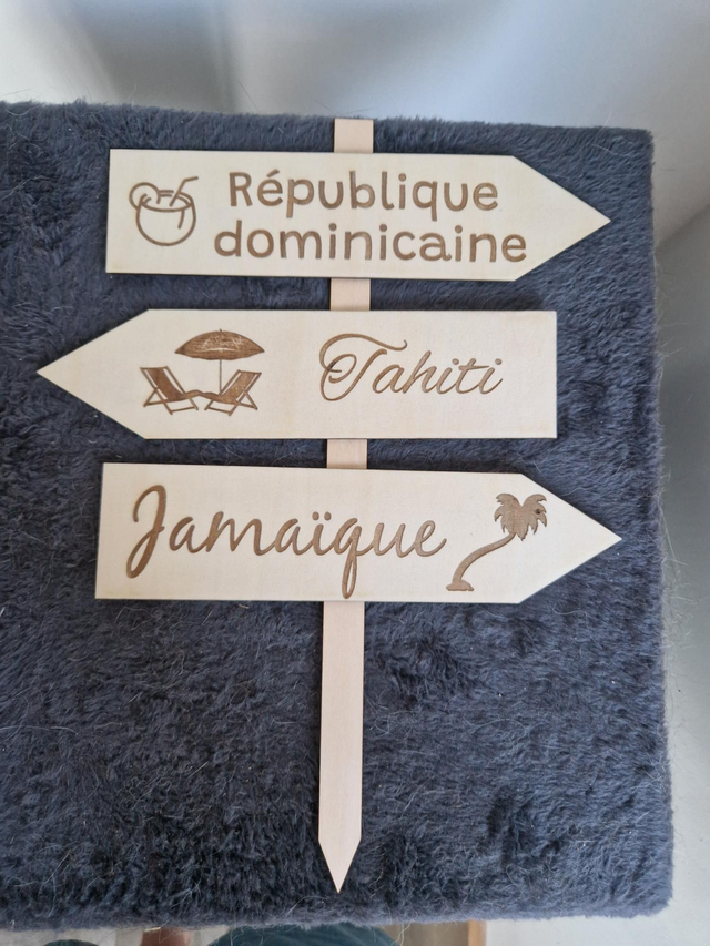 Panneau direction urne 