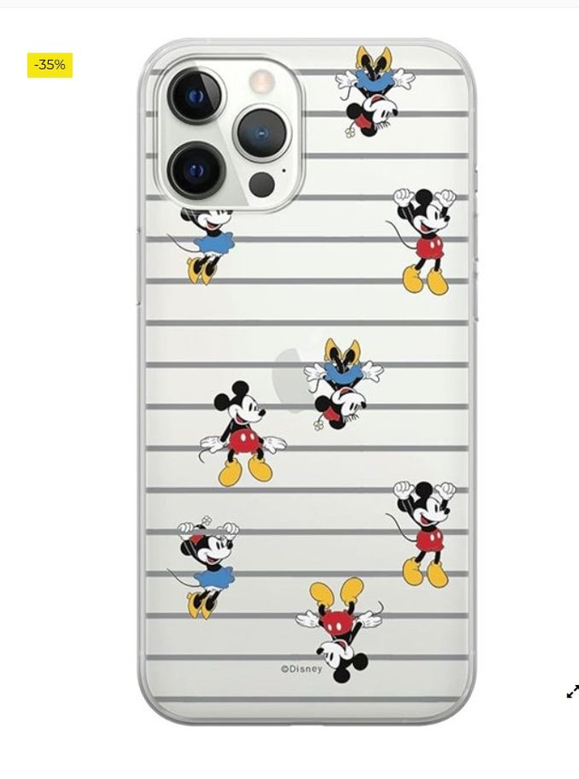 ERT GROUP Funda para teléfono móvil Apple iPhone 12 Pro MAX Original y con Licencia Oficial de Disney con diseño Mickey &amp; Minnie