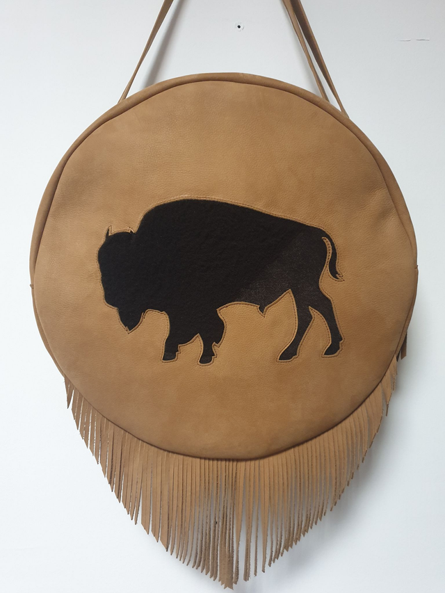 housse en cuir pour tambour 41 cm