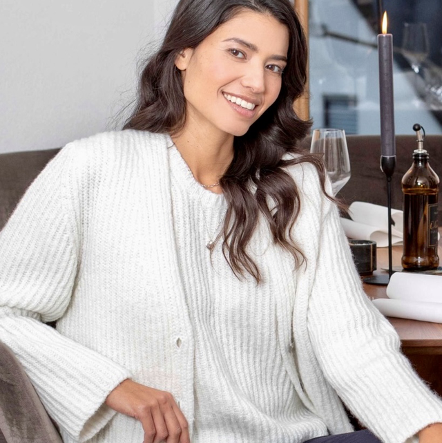 Twinset weiß Strick Eugen Klein 