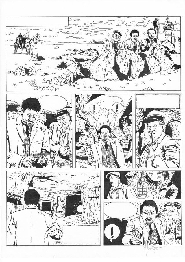 Planche originale : La Brigade de l'étrange