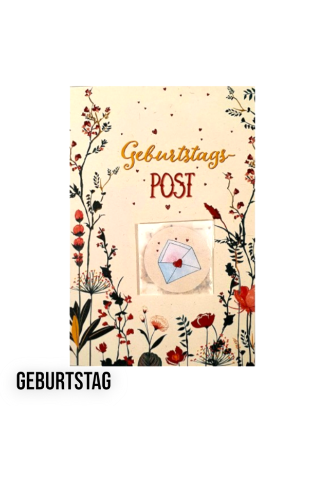 Geburtstagskarte mit Blumensamen 52