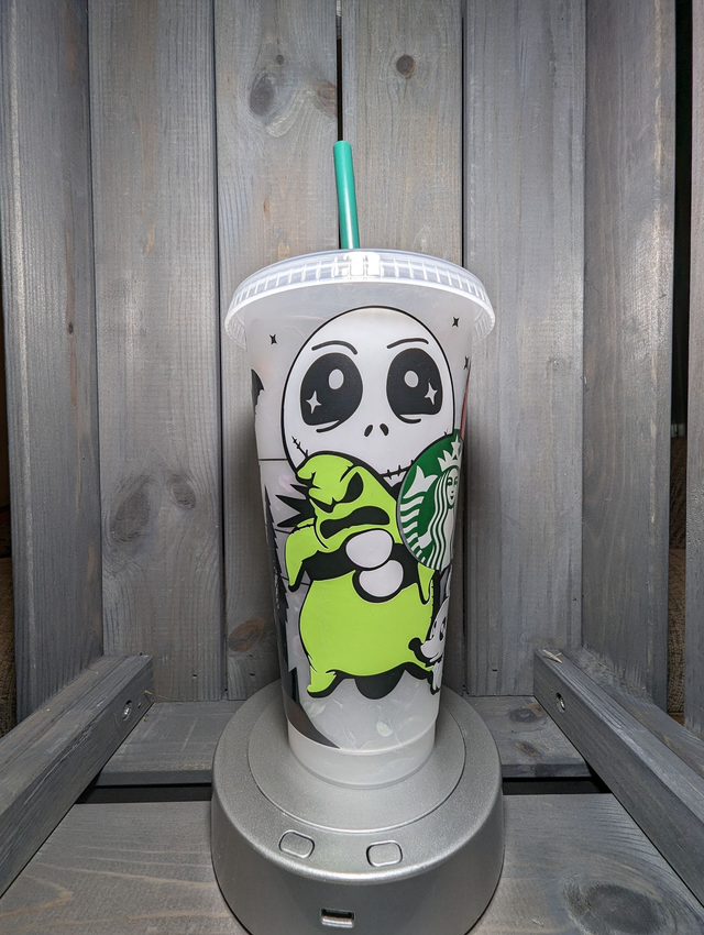 Jack Skeleton Inspired Changing Colour Starbucks Tumbler