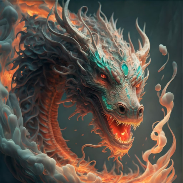 Green Fantasy Dragon