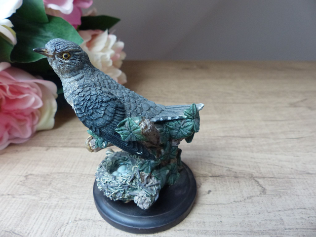 Figurine Le Coucou - Country Bird Collection, Résine Peinte à la Main, Vintage 2002 - Cadeau Nature et Collectionneur - Déco Vintage