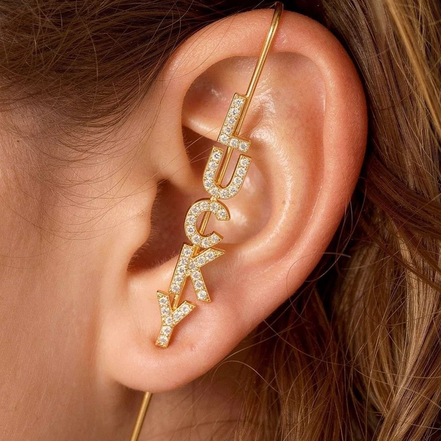 Earcrawler Lucky Goudkleurig | Trendy Oorbel Dames