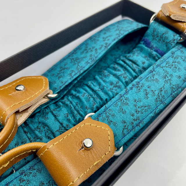 Bretelles - Bleu Fleurs