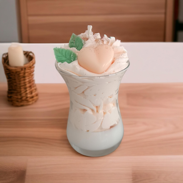 Bougie parfumée pêche 