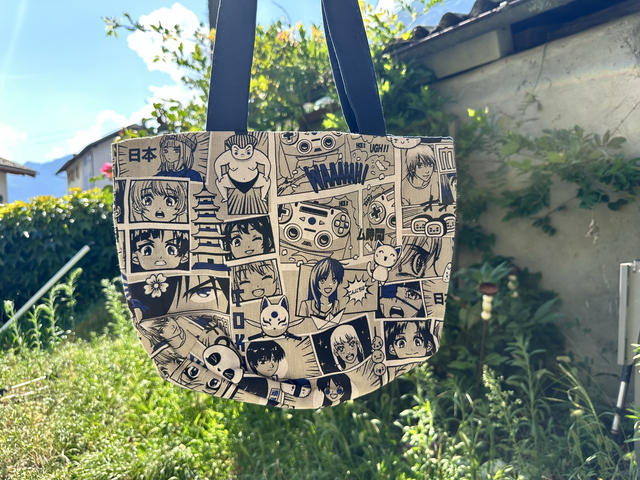 Petit sac manga bleu