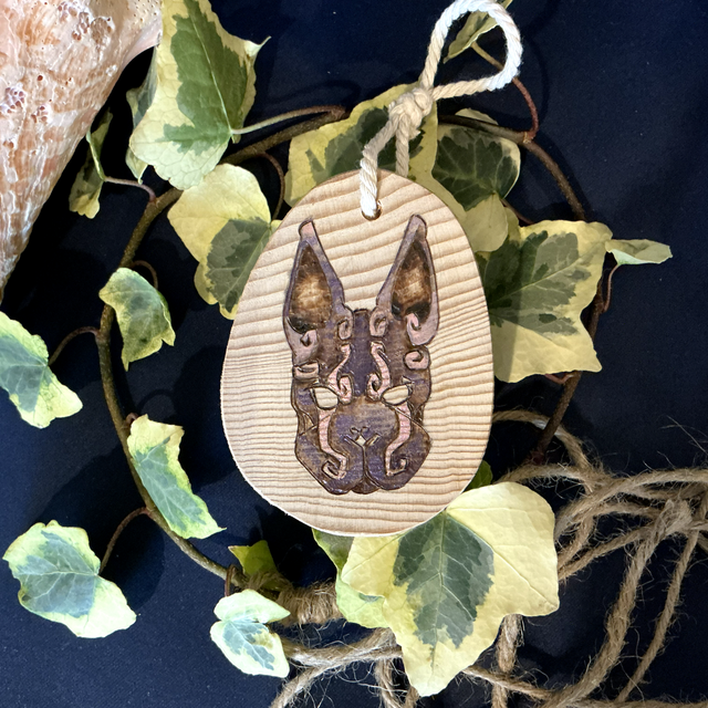 Signe du zodiac : Lapin - Pyrogravure - PIECE UNIQUE