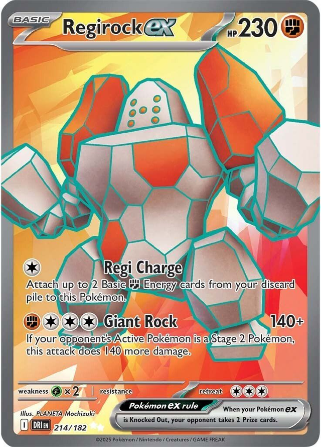 Regirock EX - 214/182 (Ultra Rare)
