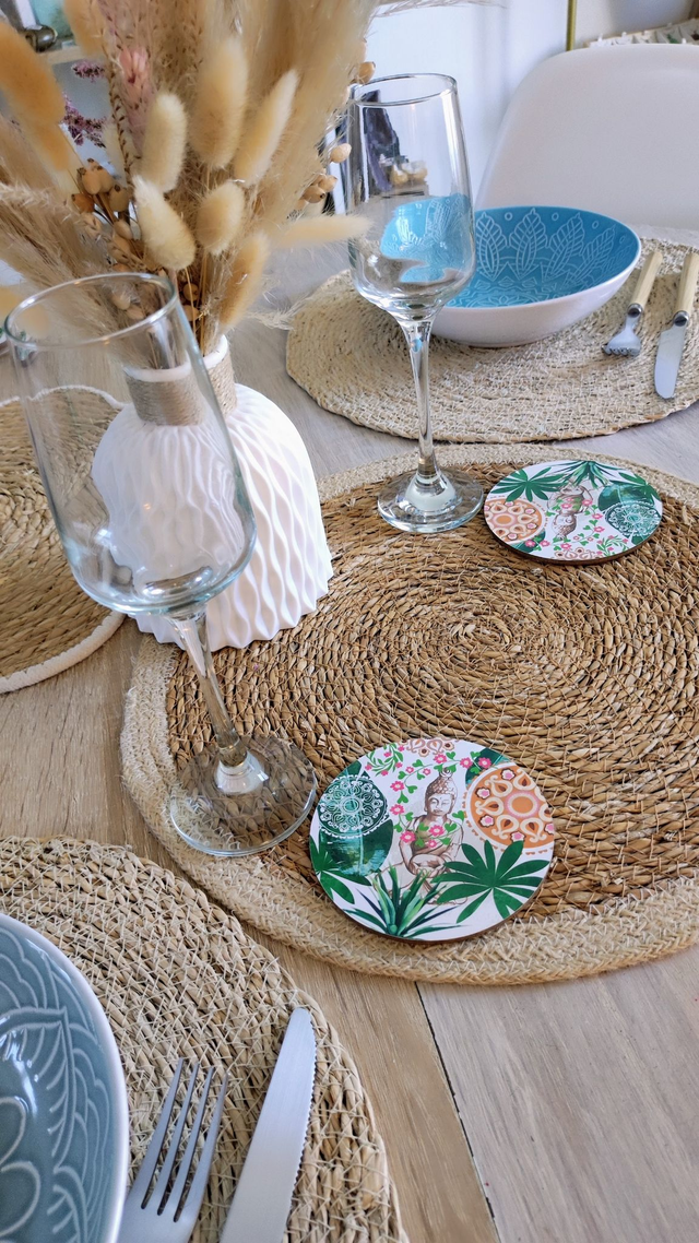 6 Sous-verres Bouddha