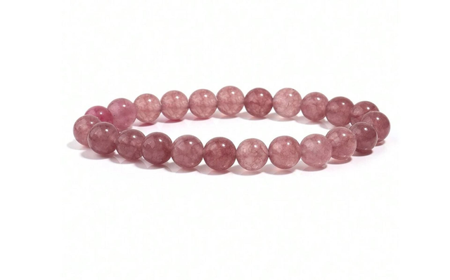 Bracelet Quartz fraise 8mm