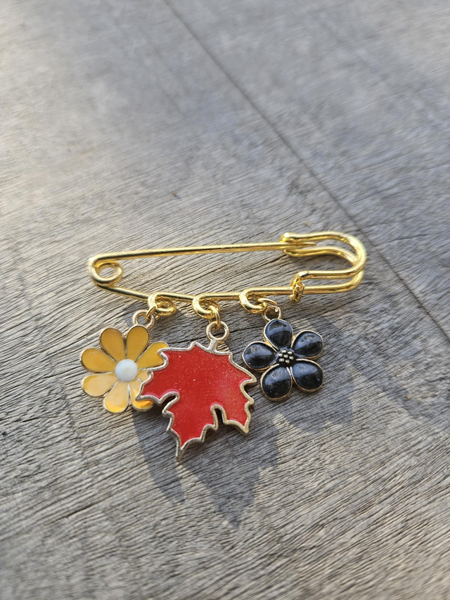 Broche automne 5cm 