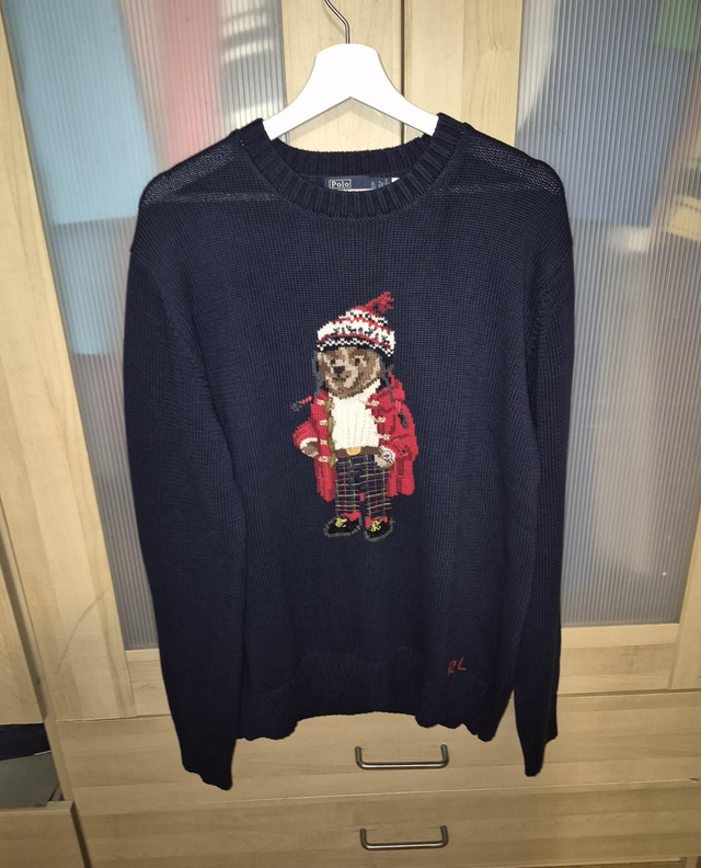 Polo Ralph Lauren Holiday Bear Sweater RL Navy