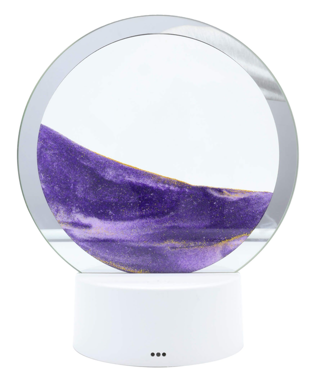 Lampe de sable violet 18cm