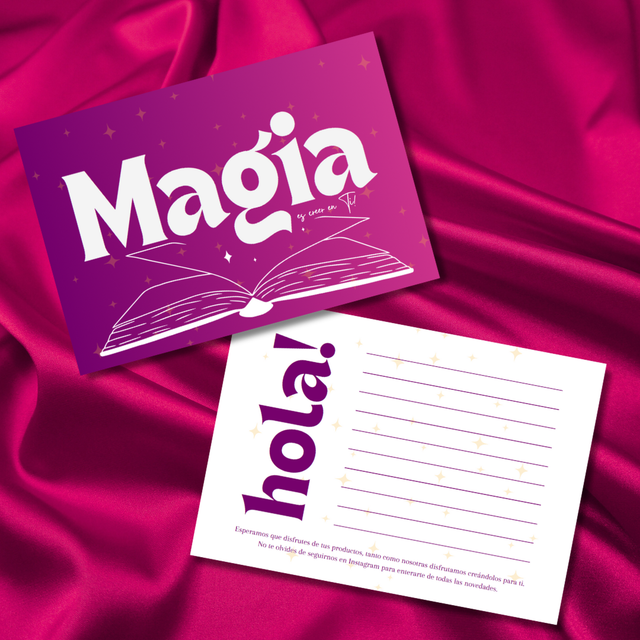 Postal de agradecimiento -MAGÍA ES CREER EN TÍ-