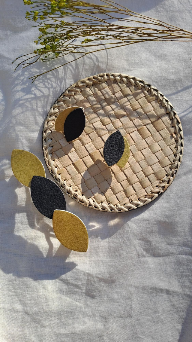 Ensemble barrette + boucles d'oreilles