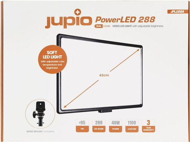 LED-belysning Jupio Powerled 288, 5600K