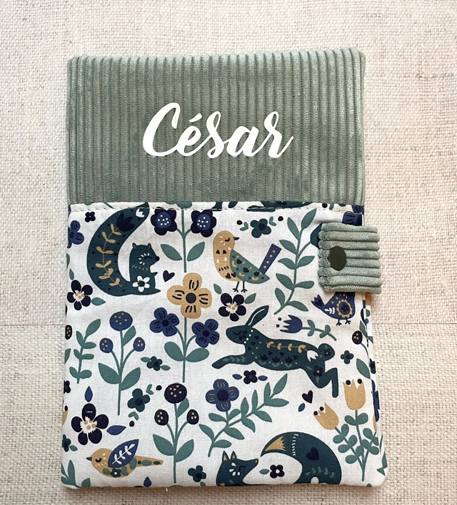 Protège carnet de santé bébé personnalisé 