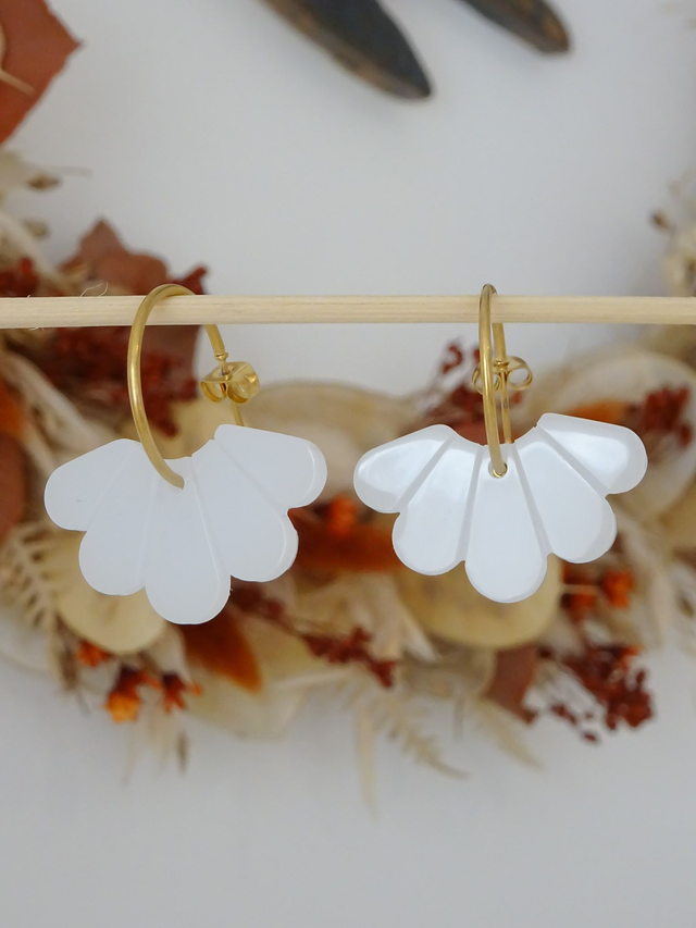 Aile de papillon : blanche