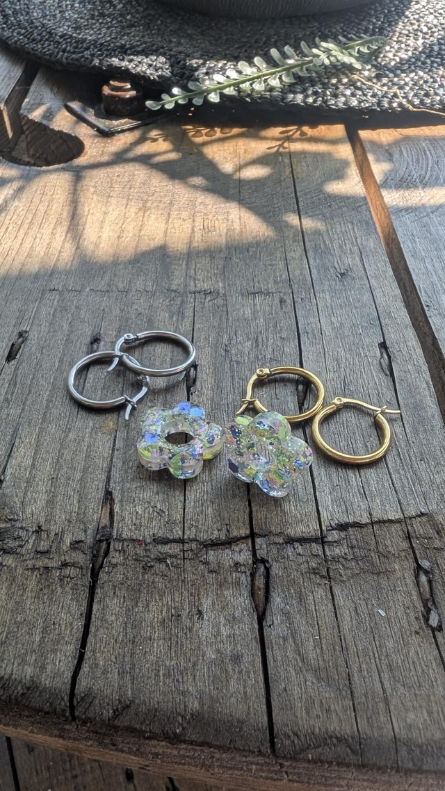 Boucles d&#039;oreilles fleurs